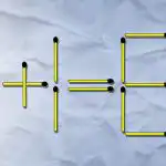Den ene tændstik skal smides væk, og den anden skal lægges om: en udfordrende IQ-test Den ene tændstik skal smides væk, og den anden skal