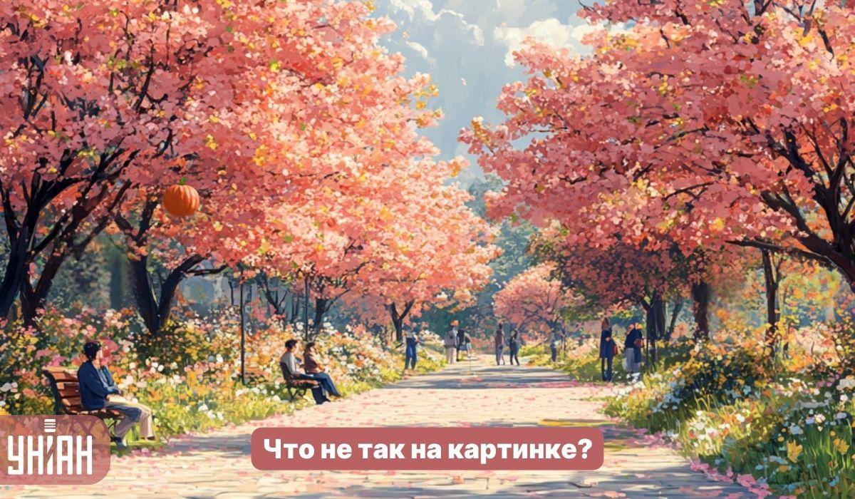 Find en mærkelig fejl i en park med sakura-træer på 5 sekunder: en simpel IQ-test Find et mærkeligt insekt i en park med sakura-træer på 5 sekunder: en simpel IQ-test