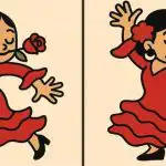 IQ-test: Find 3 forskelle i et billede af en dansende