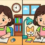 IQ-test: Find 3 forskelle på et billede af en studerende med en notesbog på 51 sekunder IQ-test: Find 3 forskelle på et billede af en studerende