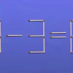 Kun et geni kan løse et tændstikpuslespil på 9 sekunder.