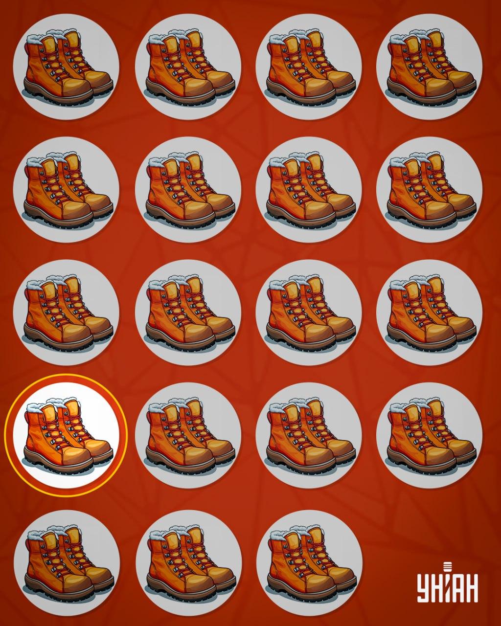 Et par sko med færre elementer til fastgørelse af snørebåndene end de andre blev kaldt mærkelige / Moje-collage