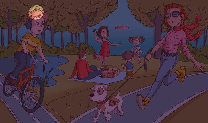 Optisk illusion med et twist: Kun et geni kan finde en flodhest i parken på 15 sekunder Optisk illusion med et twist: Kun et geni kan finde en flodhest i parken på 15 sekunder