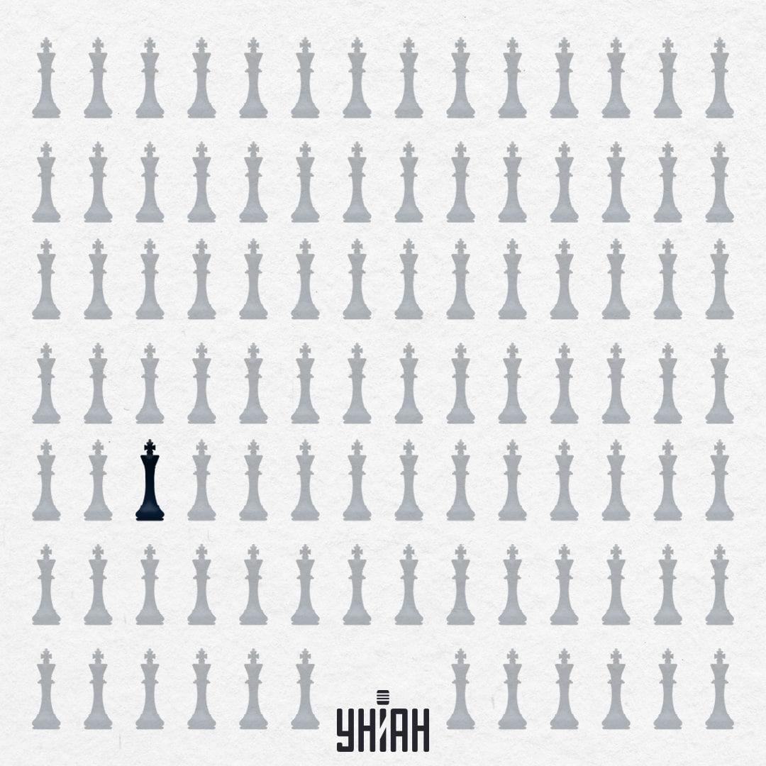 Den mærkelige skakkonge var i tredje række fra bunden tættere på højre kant billede/collage Moje