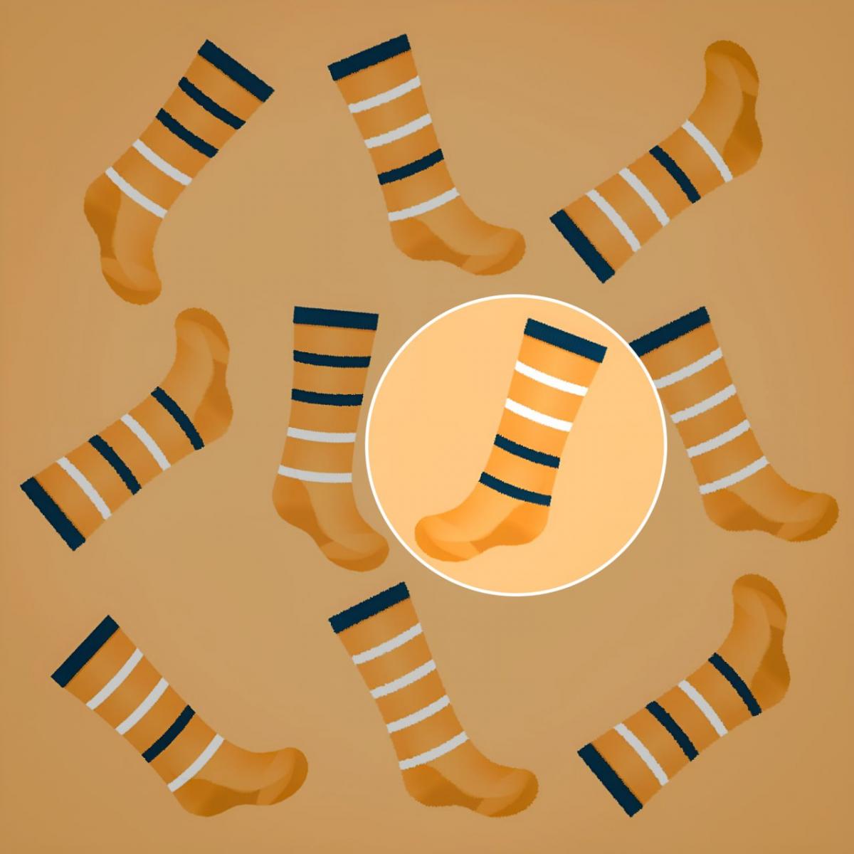 Sokken var næsten i centrum af puslespillet / Moje-collage Sokken var næsten i midten af puslespillet / Moje-collage